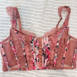 Victoria’s Secret Lace Floral Corset Top